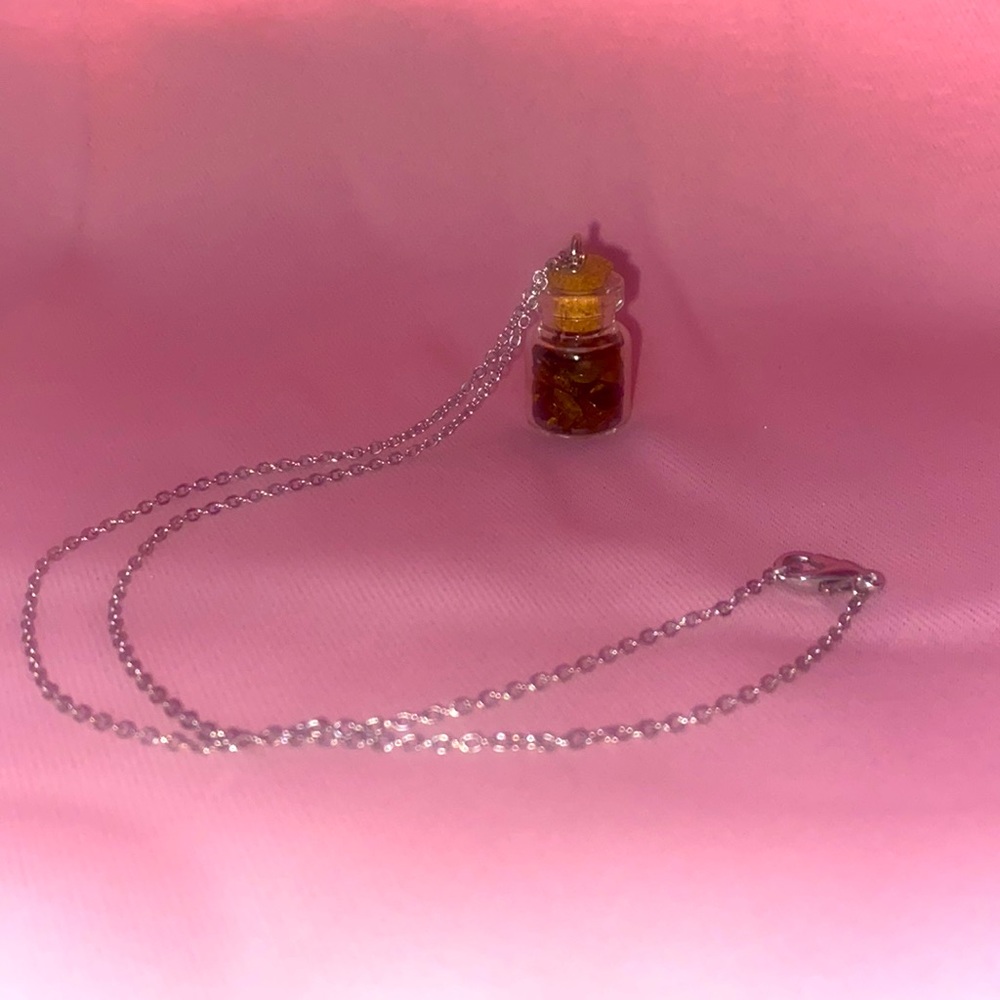🌙BUNDLE ONLY🌙 Tigers eye bottle charm necklace